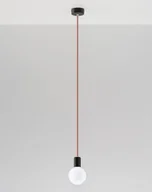 Lampy sufitowe - Sollux Lighting Lampa Wisząca Edison czarno-czerwona - SL.0158 - miniaturka - grafika 1