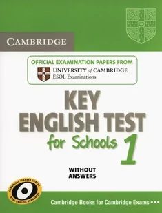 Cambridge Key English Test for Schools 1 Student's Book - Cambridge University Press - Książki do nauki języka angielskiego - miniaturka - grafika 1