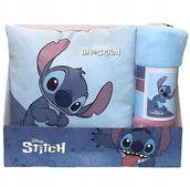 Koce i narzuty dla dzieci - Disney Stitch polar blanket + cushion set - miniaturka - grafika 1