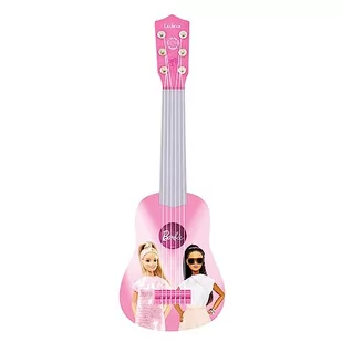 Lexibook Barbie My First Guitar - Gitara dla dzieci, 6 nylonowych strun, długość 21", przewodnik w zestawie, kolor różowy, K200BB - Instrumenty smyczkowe - miniaturka - grafika 1
