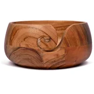 Pasmanteria - Miska misa na włóczkę wełnę drewniana do szydełkowania robienia na drutach - miniaturka - grafika 1