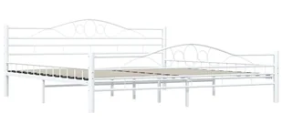 Białe metalowe łózko loftowe 200x200 cm B3-E23 - Łóżka - miniaturka - grafika 1