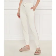 Piżamy damskie - BOSS BLACK Spodnie dresowe Monogram_Pants Cuff Regular Fit z dodatkiem jedwabiu - miniaturka - grafika 1