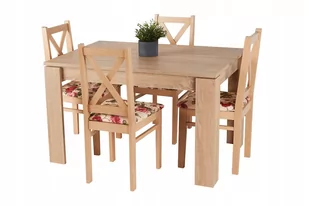 Komplet zestaw INTER stół 120/80 + 4 krzesła kolor - Stoły z krzesłami - miniaturka - grafika 1