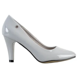 Goodin Casualowe czółenka szare - Czółenka - miniaturka - grafika 1