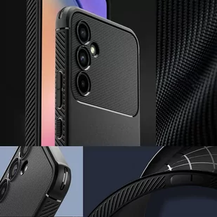 Etui na telefon Spigen Rugged Armor obudowa ochronna do Samsung Galaxy A54 5G Matte Black + Szkło - Etui i futerały do telefonów - miniaturka - grafika 4