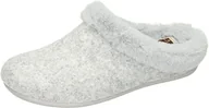 Kapcie damskie - Manitu Damskie kapcie 320166-91, jasnoszare, rozmiar 40, jasnoszary, 40 EU - miniaturka - grafika 1