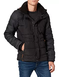 Camel Active Kurtka Męska 420510/2R68, Niebieski Herringbone Blue 72, 28 - Kurtki męskie - miniaturka - grafika 1