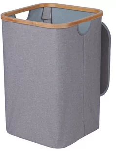 Kosz Na Pranie 60 L Bambus Grey - Kosze na bieliznę - miniaturka - grafika 1