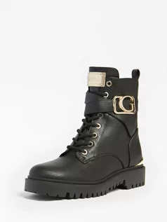 Kozaki damskie - Guess Buty W Stylu Militarnym Z Logo Model Orana 7621097922988 - grafika 1