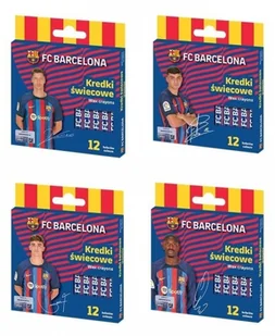 Astra Kredki świecowe okrągłe FC Barcelona - Przybory szkolne - miniaturka - grafika 1