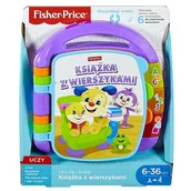Zabawki interaktywne dla dzieci - Fisher Price Książka z wierszykami FRC70 - miniaturka - grafika 1