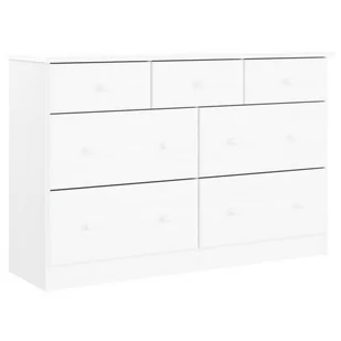 Komoda ALTA, biała, 112x35x73 cm, drewno sosnowe Lumarko! - Inne meble do salonu - miniaturka - grafika 3