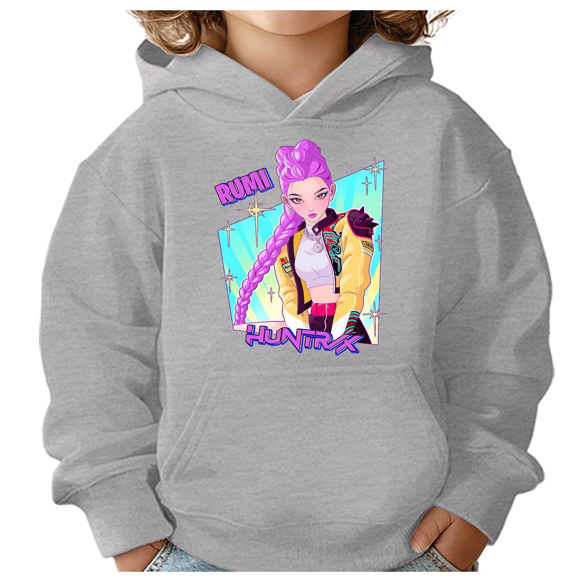BLUZA DZIECIĘCA HUNTRIX RUMI KPOP 134-140 Z KAPTUREM BAWEŁNIANA JAKOŚĆ