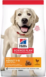 Hills Canine Adult 1-5 Light Large Breed 18 kg - Sucha karma dla psów - miniaturka - grafika 1
