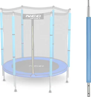 Neo-Sport Słupek dolny do trampoliny z siatką zewnętrzną 4,5 ft niebieski Neo-Sport - Akcesoria do trampolin - miniaturka - grafika 1
