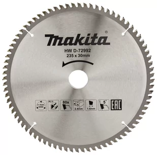 Makita D-72992 piła tarczowa do cięcia aluminium 235x30 mm 80 zębów Economy - Tarcze do pił - miniaturka - grafika 1