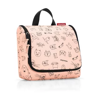 Reisenthel Kosmetyczka kids Toiletbag cats and dogs rose RWH3064 - Kosmetyczki, organizery i kuferki - miniaturka - grafika 1