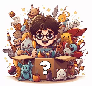 Mega Mystery Box Harry Potter Pudełko Niespodzianka - Figurki dla dzieci Mega Mystery Box Harry Potter Pudełko Niespodzianka - Figurki dla dzieci - miniaturka - grafika 1