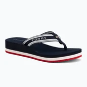 Klapki i japonki damskie - Japonki damskie Tommy Hilfiger Flag Print Summer Sandal rwb - miniaturka - grafika 1