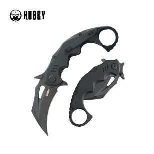 Nóż składany Kubey Mini Wrath Black G10, Blackwashed 14C26N by MUZI Design (KU262E) - Noże - miniaturka - grafika 1