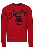 Bluzy męskie - Superdry Vintage Collegiate Crew Bluza męska, Sieć, L - miniaturka - grafika 1