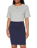 Spódnice - Tommy Jeans Damska spódnica Tjw Bodycon, Ciemna granatowa, XXS - miniaturka - grafika 1