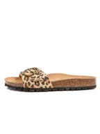 Klapki i japonki damskie - billowy Klapki w kolorze brązowo-beżowym - miniaturka - grafika 1