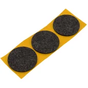 Zawiasy, okucia i inne akcesoria - Podkładki filcowe samoprzylepne czarne Ø50 3 szt. - miniaturka - grafika 1