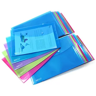 Rapesco 1678 Jasny portfel Pper, Foolscap, przezroczysty różne kolory, 40 sztuk - Portfele - miniaturka - grafika 1