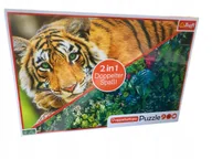 Puzzle - Puzzle 900 2in1 Trefl Doppelter Puzzle dwustronne tygrys/dżungla 93250 - miniaturka - grafika 1