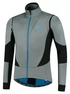 Kurtki męskie - Męska Kurtka Rowerowa Rogelli Winterjacket Brave | Grey/Black/Blue - Rozmiar L - miniaturka - grafika 1
