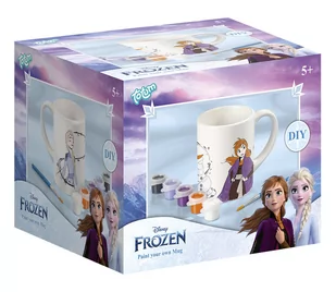 TM Kubek do pomalowania z 5 farbkam Frozen 2 - Zabawki kreatywne - miniaturka - grafika 1