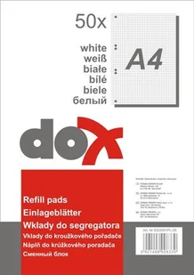 Wkład do Segregatora A4 50 Kartek Biały - Wkłady do segregatora - miniaturka - grafika 1