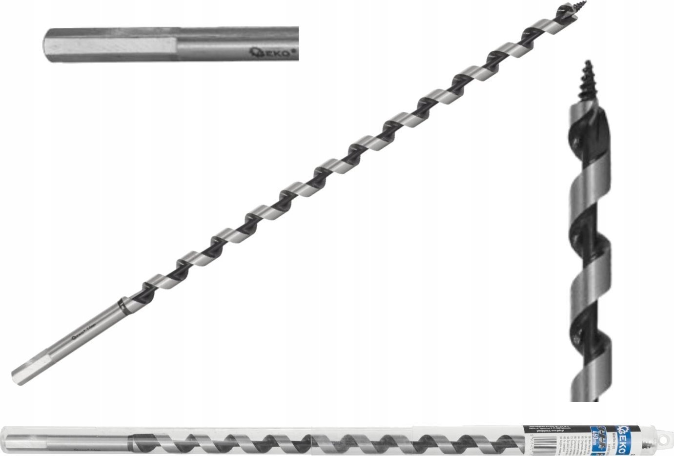 Geko Wiertło Wiertło kręte – świder do drewna 14x460mm 25/50