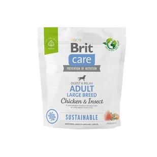 Brit Care Dog Sustainable Adult Chicken Insect 1kg - Sucha karma dla psów - miniaturka - grafika 1