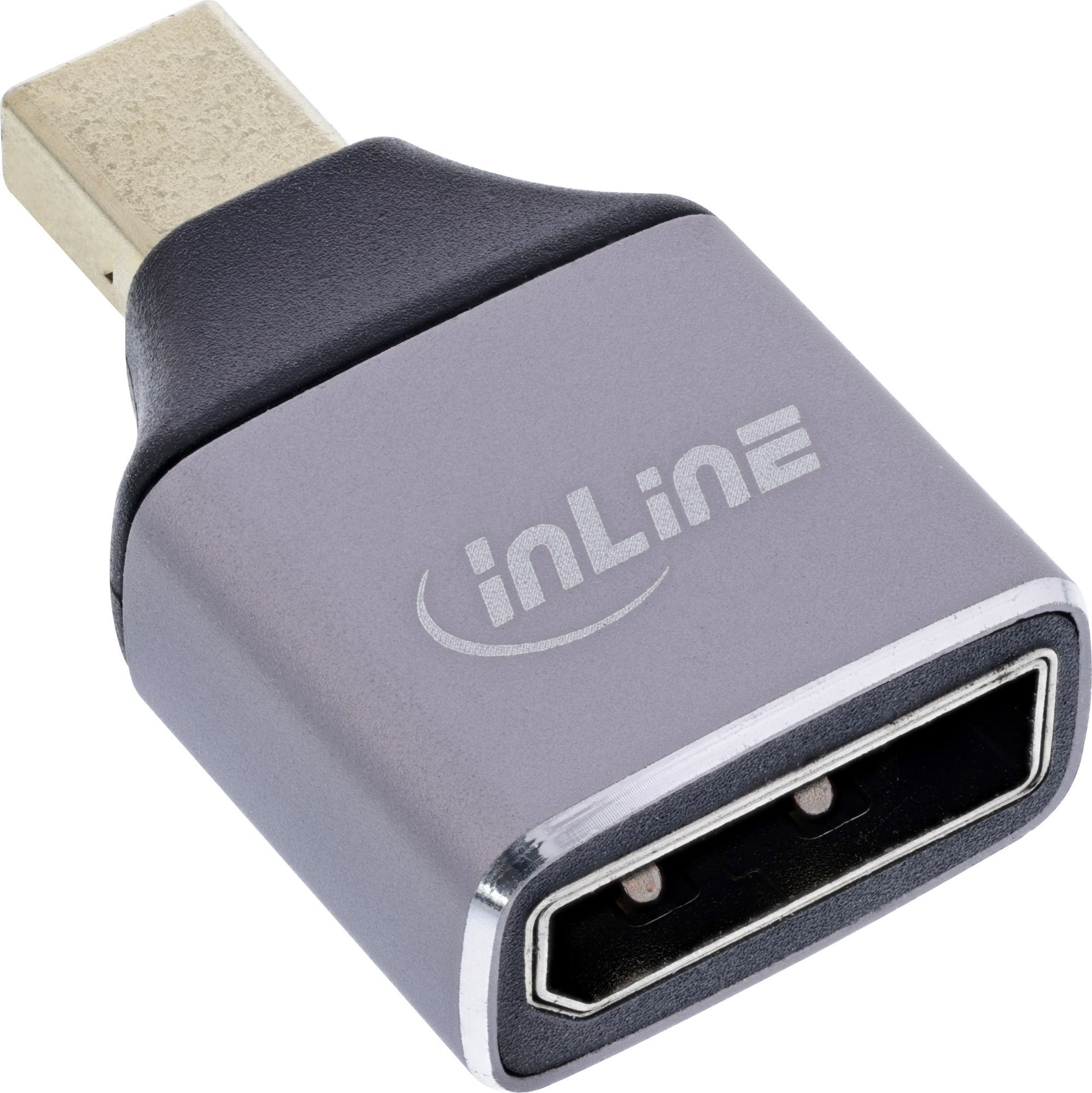 InLine® DisplayPort 1.4 Adapter, DisplayPort Buchse / Mini Displayport Stecker,