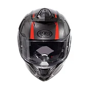 Kaski motocyklowe - PREMIER Kask Devil GT 17, szary/czarny/czerwony, M - miniaturka - grafika 1