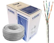 Akcesoria do monitoringu - Skrętka przewód kabel wewnętrzny suchy SATEC Raydex UTP kat.5E (skrętka 4x2xAWG24) 100m Biały - miniaturka - grafika 1