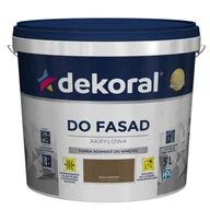 Farby zewnętrzne - Dekoral Farba DO FASAD Brąz kawowy 5 l - miniaturka - grafika 1