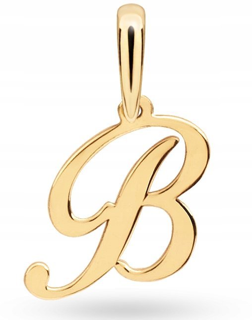 ZŁOTA MODNA ZAWIESZKA LITERKA B 333