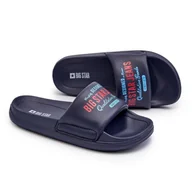 Buty dla dziewczynek - Piankowe Klapki Dziecięce Big Star NN374516 Granatowe - miniaturka - grafika 1