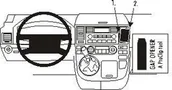 Uchwyty samochodowe do telefonów - ProClip do Volkswagen Multivan 03-09 - miniaturka - grafika 1