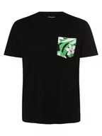 Koszulki męskie - Jack & Jones - T-shirt męski  JORTulum  duże rozmiary, czarny - miniaturka - grafika 1
