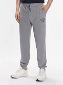 Spodnie sportowe męskie - Tommy Hilfiger Spodnie dresowe UM0UM02880 Szary Regular Fit - miniaturka - grafika 1
