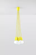 Lampy sufitowe - Sollux Lighting Lampa wisząca DIEGO 5 żółta SL.0580 - miniaturka - grafika 1