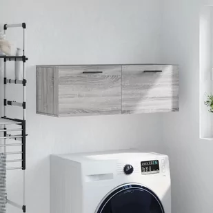 vidaXL Szafka wisząca, szary dąb sonoma, 100x36,5x35 cm - Szafki na klucze - miniaturka - grafika 1