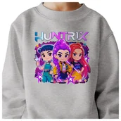 Bluzy dla dziewczynek - BLUZA DZIECIĘCA K-POPOWE ŁOWCZYNIE DEMONÓW HUNTRIX 110-116 BAWEŁNIANA - miniaturka - grafika 1