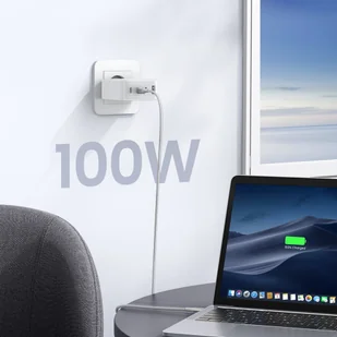 Szybka ładowarka GaN 3x USB-C USB 100W PPS PD Power Delivery biała - Ładowarki do telefonów - miniaturka - grafika 6
