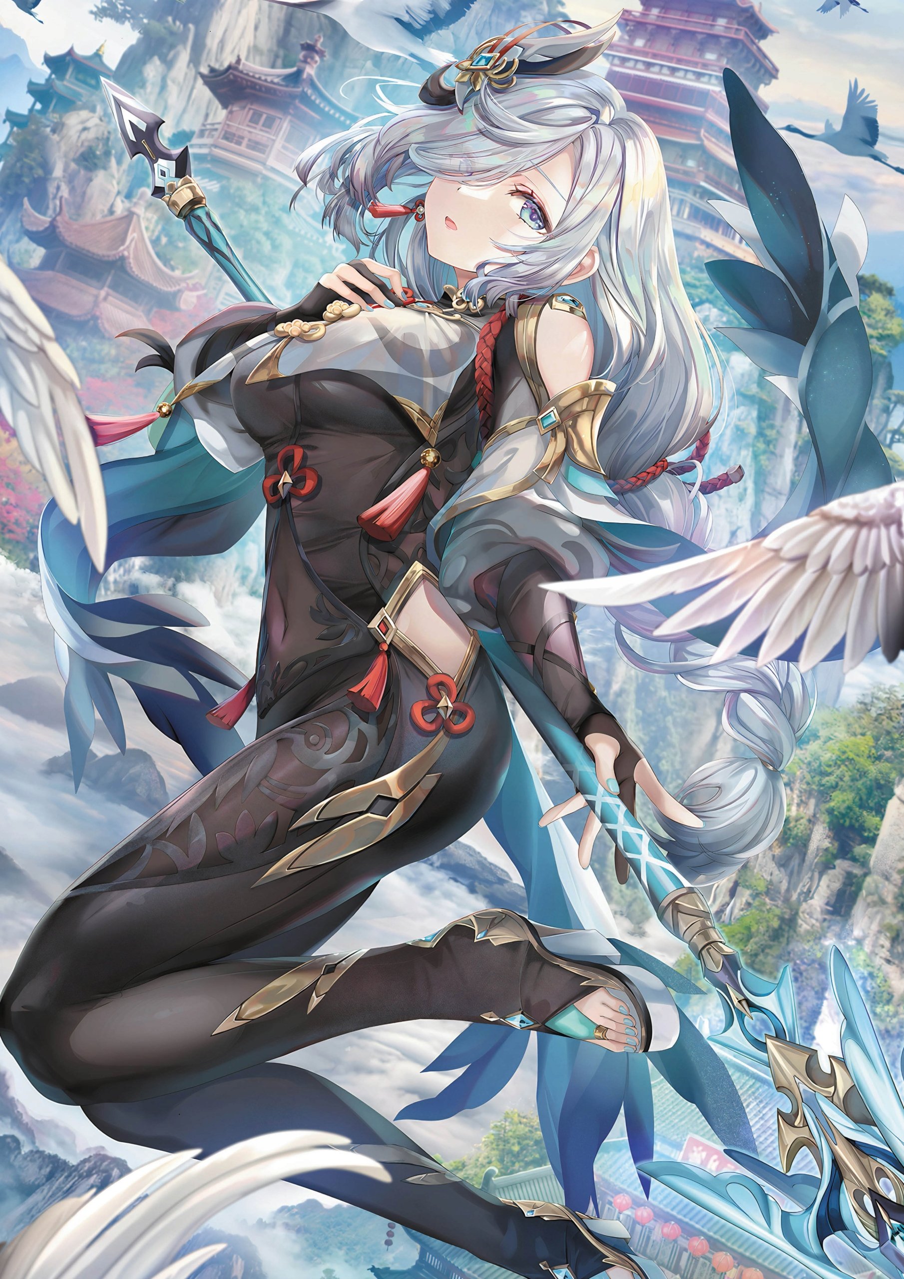 Plakat A1 Genshin Impact Anime Gra Shenhe